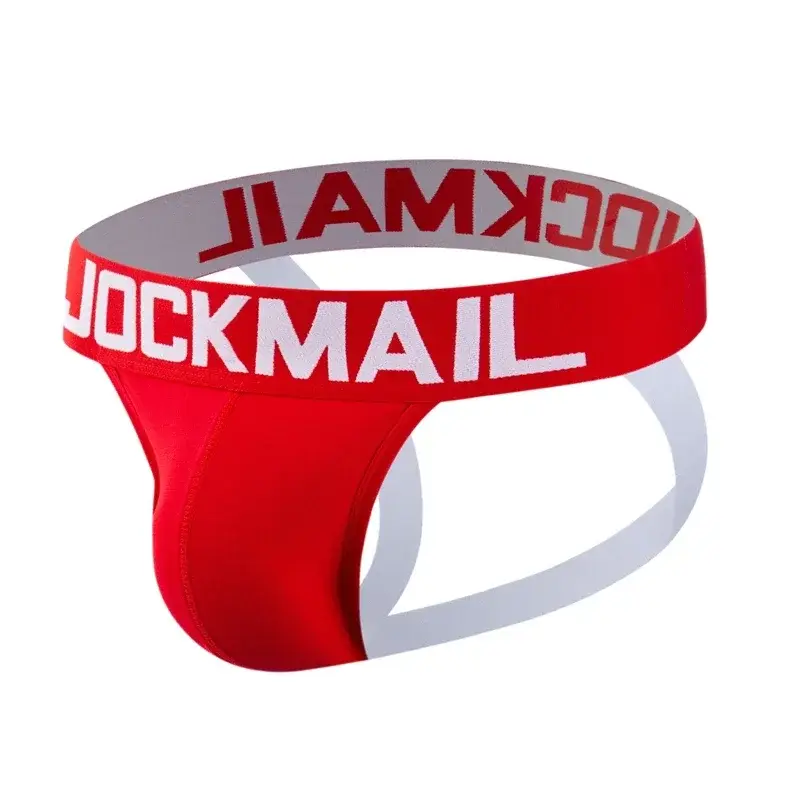 6PCS/Lot Fashion Breathable Cotton Mens Jockstrap Underpants G String Thongs Men Underwear Lingeries for Gay Calzoncillo Hombre — image 6