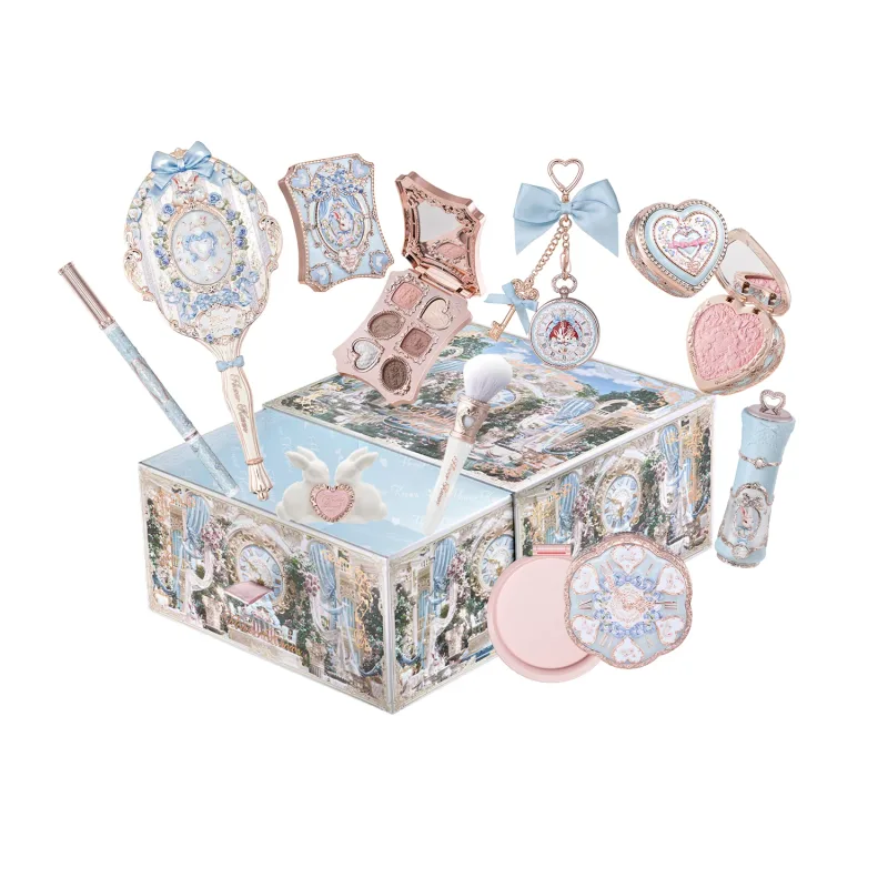 Flower Knows Bunny Garden Makeup Set - Free Cosmetics Box with Blush Eyeshadow Lip Gloss High-Quality Gift Set