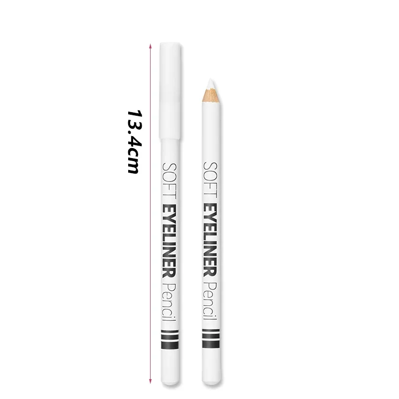 1/12pcs White Eyeliner Makeup Smooth Easy To Wear Lasting Eyes Brightener Waterproof Fashion Eyes Liner Pencils Eye Makeup Tool — image 5