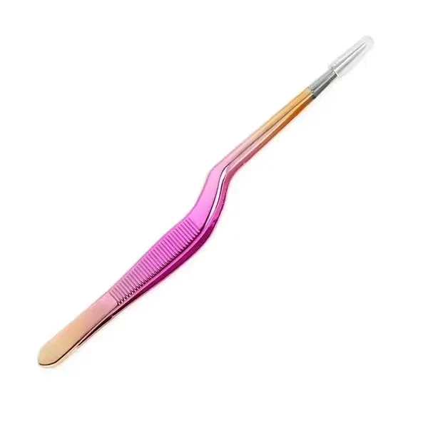 5.5-Inch Mini Kitchen Cooking Tweezers Stainless Steel Precision Plating Tongs Offset Tip for Food Styling Cake Decor — image 27
