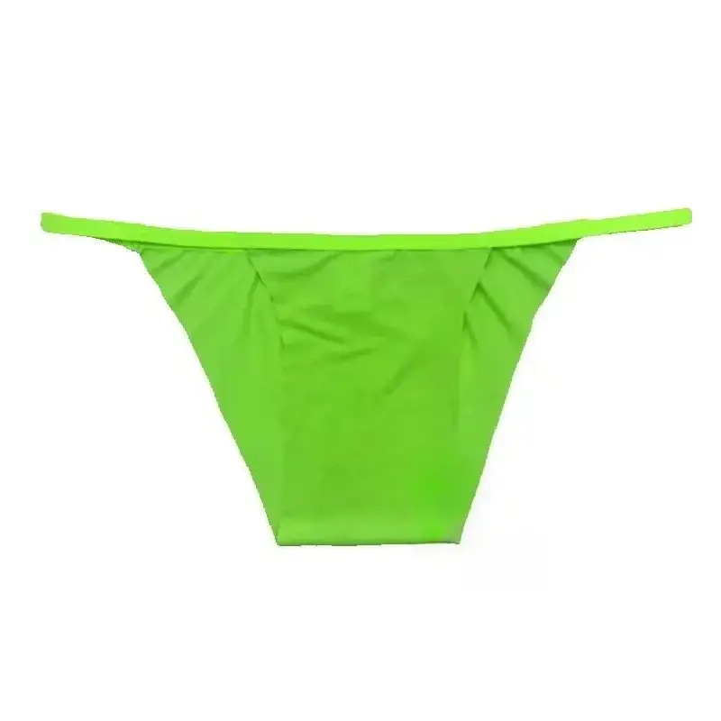 Sous-vêtements triangulaires unisexes taille basse, moulage une pièce, couleur unie, conception non élastique, confort non contraignant, culotte sexy — image 1