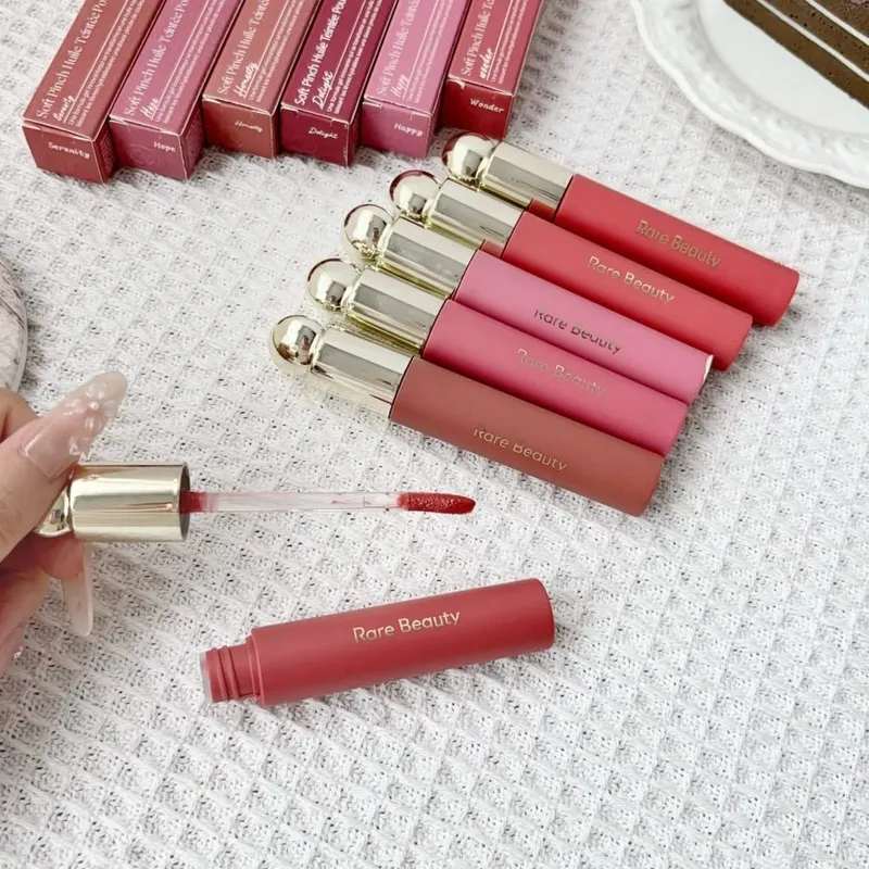 Rare Beauty Matte Lip Gloss Waterproof Non-Stick Cup Lip Glaze Smudge Proof Not Fade Delight Hope Happy Wonder Liquid Lipstick — image 6