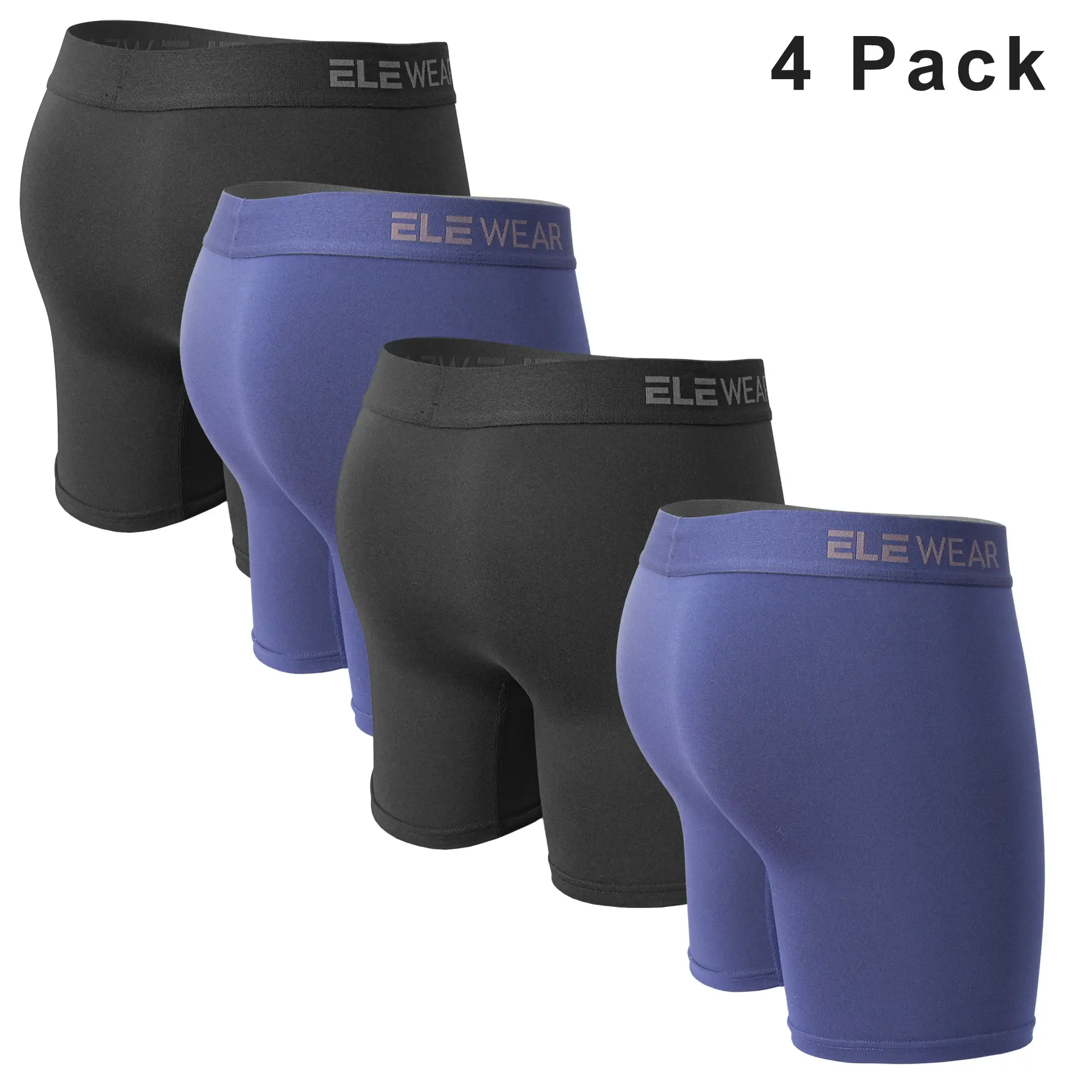 4 Pack Men Underwear With Opening Breathable Mens Boxershorts Men's Panties Underpants Plus Size Fashion Boxers Brief 3256808173688461 — image 5