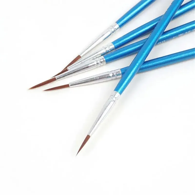 10Pcs Fine Hand Painted Thin Hook Line Pen Drawing Art Pen Nylon Brush Makeup Eyeliner Pen Detail Brush Cosmetics Art Supplies — image 5