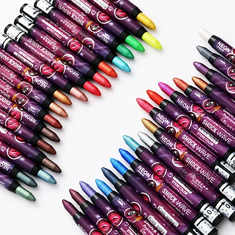 2 In 1 Eyeshadow Lipstick Stick Pencil Waterproof Glitter Matte Eye Shadow Makeup Pigment Eyeshadow Pen — image 5