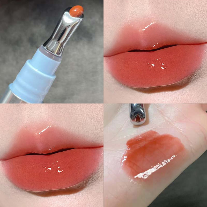 Mirror Watery Essence Lip Gloss Long-Lasting Non-sticky Plumping Liquid Lipstick Jelly Lip Glaze Makeup Moisturizing Lips Tint