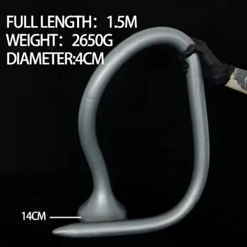 Gode Anal surdimensionné de 150cm, stimulateur profond en Silicone, Plug Anal Long, grand godemichet Anal, Massage de la Prostate, masturbateur, jouets sexuels, SexShop — image 5