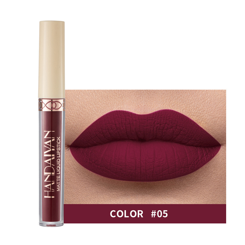 Waterproof Nude Matte Liquid Lipstick Non-stick Cup Lip Tint Makeup Matte Red Lip Gloss Cosmetics Long Lasting Lipsticks Make Up — image 9