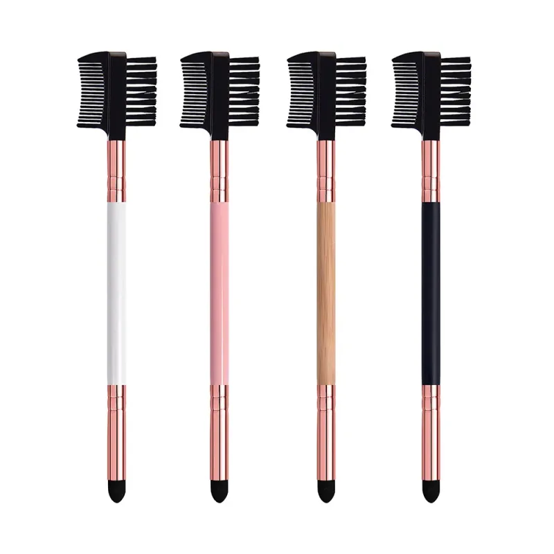 20pcs Eyebrow Brush Private Label Eyelash Comb Makeup Brushes Dual Ended Angled Spoolie 2 in 1 Lash Eyebrow Brush Bulk — image 5