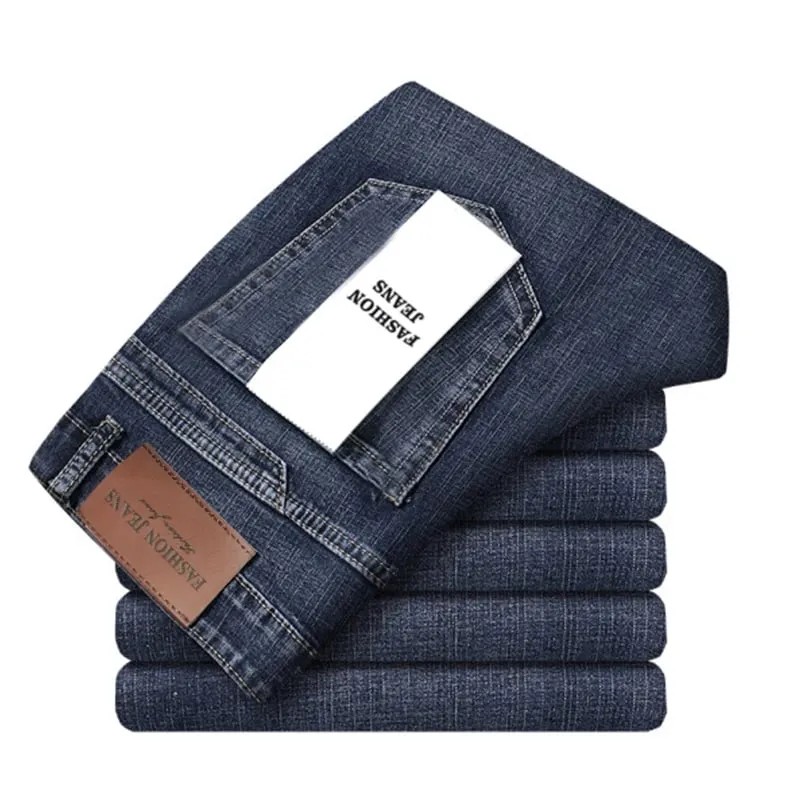Wthinlee 8 Models Spring Autumn Business Jeans Men Casual Straight Stretch Fashion Classic Work Denim Trousers Brand Clothing — image 11