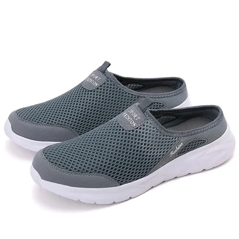 Hot Sale Men Half Slipper High Quality New Design Mesh Shoes Breathable Outdoor Sandals Comfortable Couples Walking Shoes — image 9