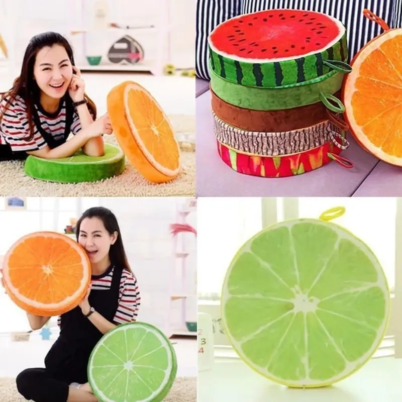 Soft Office Plush Toy Sofa Pillow Garden Dining Outdoor Chair Cushions Fruit Seat Pads Round Pillow Seat Pads — image 4