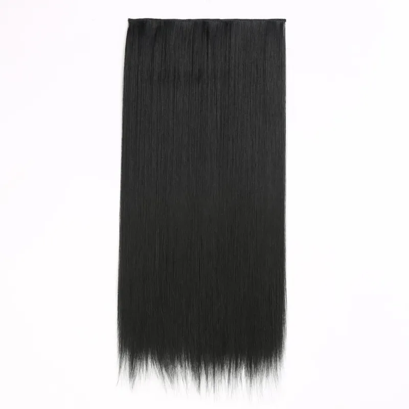Synthetic Clip in Hair Extensions 6 Pcs/Set 16 Clips Long Straight Hairpieces Clip On Hair Extension for Women Blonde — image 27