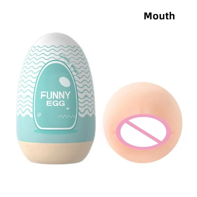 Cups Masturbator Egg Portable Stimulator Penis Massager Soft Rubber Adult Sex Toys for Men Realistic Vagina Pocket Pussy — image 8