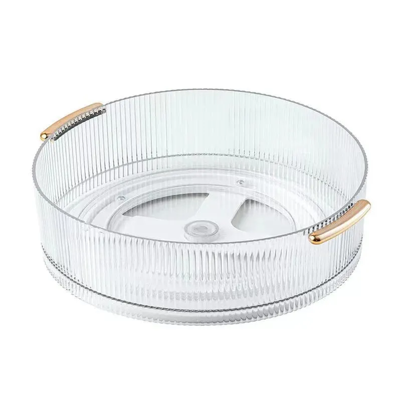 360° Rotating Transparent Acrylic Makeup Organizer Cosmetic Tools Storage Box Makeup Brushes Organizer Storage Baskets Organizer