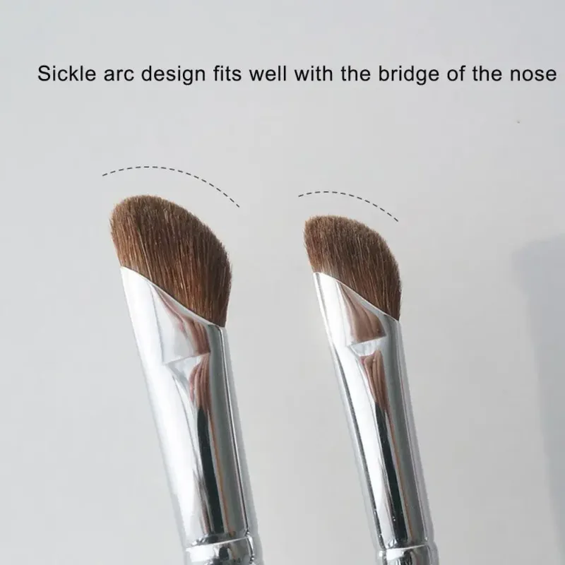 Professional Angled Nose Contour Brush Flat Nose Shadow Brush Precise Shading Blending Makeup Brushes For Nose Bridge Contour — image 5