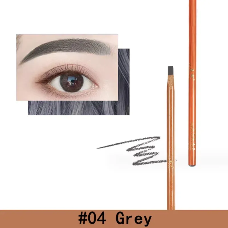 Eyebrow Pen Hard Microblading Brow Definer Enhancers Pencil Waterproof Easy To Apply Makeup Natural Wild Brows Tint — image 10