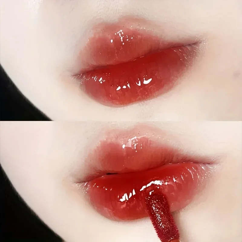 6 color lip glaze cute little bear mirror gloss jelly lips with sparkling light dew water long-lasting stain resistant trans — image 6