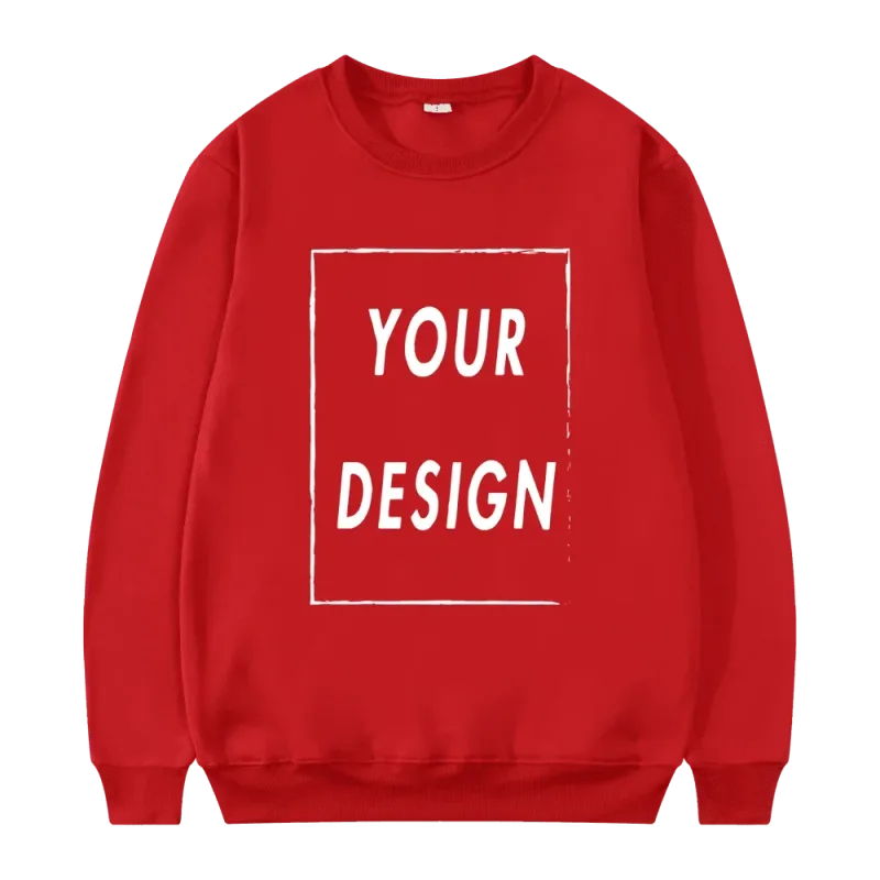2025 Unisex Sweatshirt Customized with Your Logo Round Neck Sweater Fashionable Men's and Women's Casual Sweatshirt — image 3