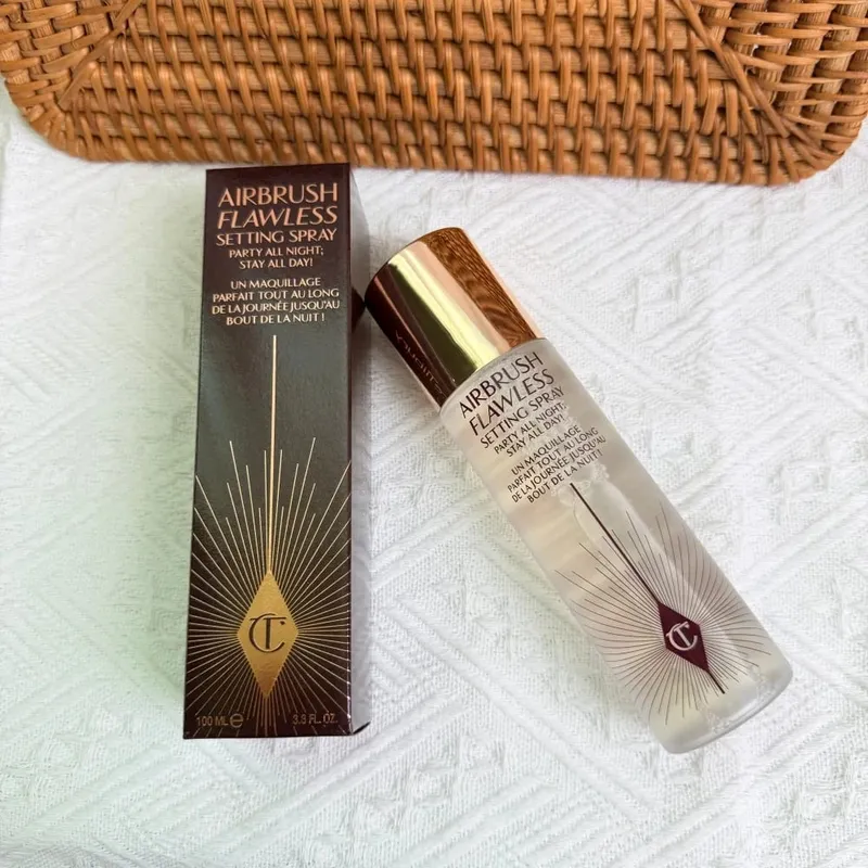 Charlotte Tilbury Airbrush Flawless Finish Smoothing Pore-blurring Makeup CT Limited Edition Silver Disk Setting Powder Cosmetic — image 16