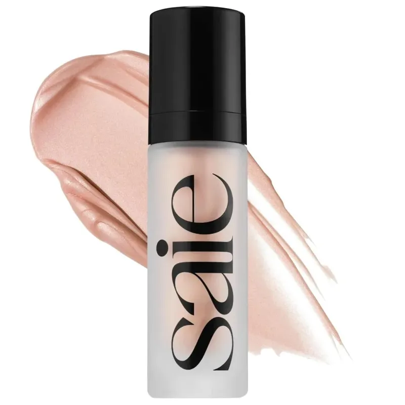 Saie Hydrating Glowy Gel Liquid Highlighter Dewy Natural Radiance Sun-kissed Face Body Contour Vegan Clean Beauty Illuminator — image 2