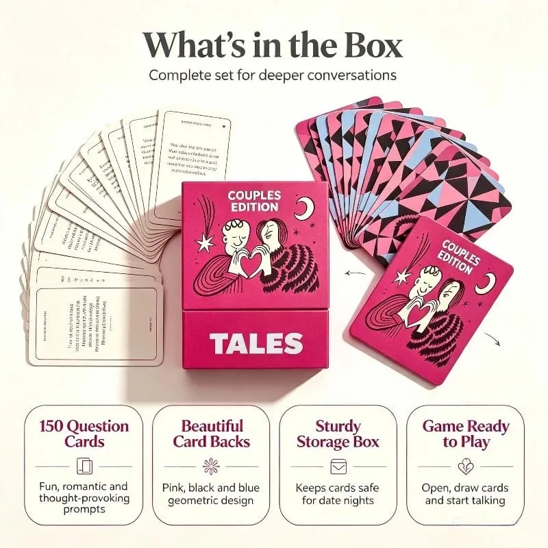Couples Edition 150Pcs Conversation Cards Couple Dating Night Game Romantic Question Card Regalo para sa Anibersaryo ng Valentine — image 6