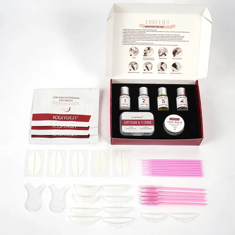 Glue Balm Lash Lift Kit Cysteamine Professional Eyelash Keep 90 Days Curly Lifting Beaty Gift Kits Makeup Tools Sets