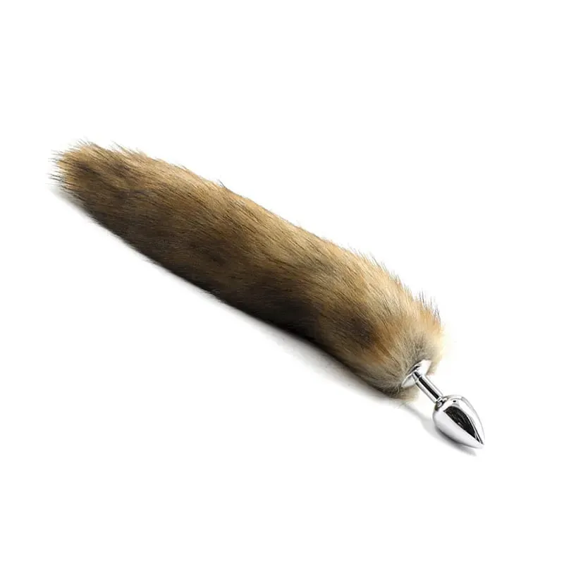 Anal Plug Black Wolf Fox Tail Adult Games Stainless Steel Anal Bead Butt Plug Stimulator Sex Flirting Toys For Women Gay 18+ — image 4