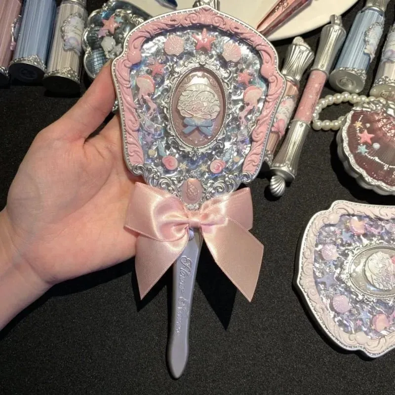 Flower Knows Mirror Moonlight Mermaid THE SWEETIE BEAR Collection Handheld Mirror Limited White Blue Pink Fairy Mirrors — image 18