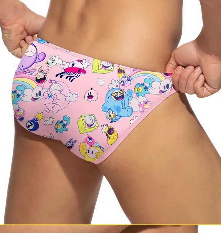 3PCS Hot Sale Modal Graffiti Printed Sexy Man Brief Underwear Men Underpant Quick Dry Slip Panties Jockstrap Men's Briefs Gaysex — image 17