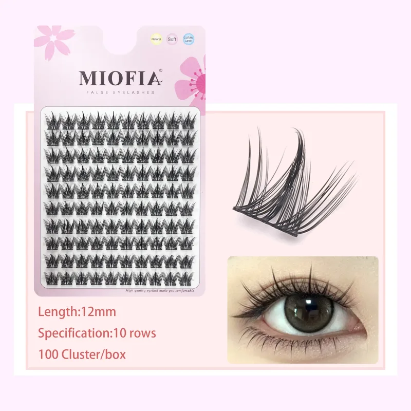 Cluster Lashes Natural Eyelash Extension Fluffy Fox Eye Lashes Mixed Tary Large Capacity Anime Lashes DIY Eyelash Cluster — image 15