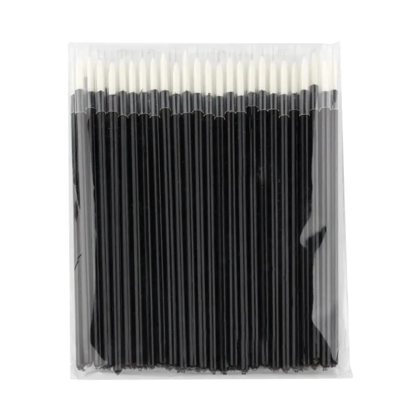 50/100PCS Wholesale Eyeliner Brushes Makeup Brush Cosmetic With Cap For Women Beauty Tool Long Thin Tip Applicator Make Up Brush