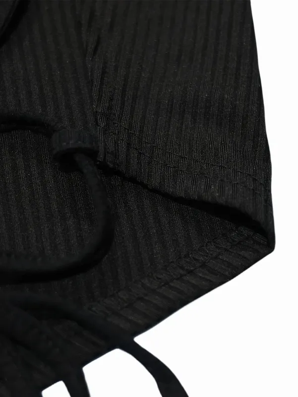 Elegant Cotton Knit Slingback Top with Crisscross Back Tie - Chic Comfy t& Season Versatile — image 7