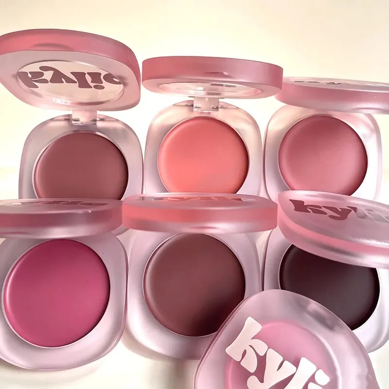 Kylie Hybrid Kissed Power Lip and Cheek Glow Balm Gloss Drip Cream Peach Pink Blusher Lasting Brighten Facial Rouge Cosmetics — image 6
