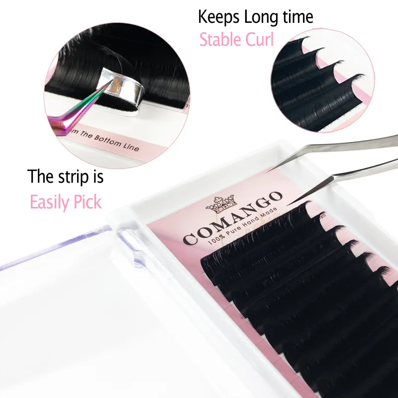 CoMango Easy Fan Lashes Extension DIY 2d/3d/4d/10d Faux Mink Blooming Eye Lash Extensions 0.03/0.05/0.07 Makeup Lashes — image 6