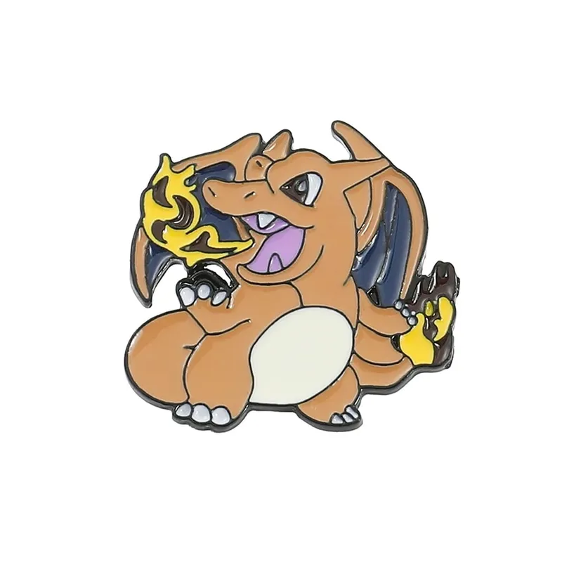 Wholesale Kawaii Pikachu Gengar Eevee Lapel Pins for Backpacks Enamel Pin Cute Brooches Badges Jewelry Fans Gifts