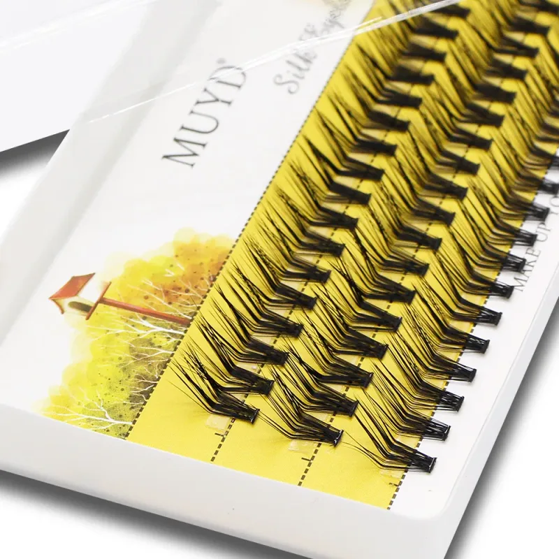 M Curl Mink False Eyelash 60 Clusters L Curl Lashtray for Makeup 30D Eyelashes Extensions Individual Handmade Eye Lashes — image 5