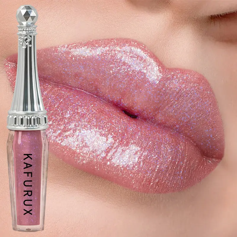 6 Colors Glitter Liquid Lipsticks Shimmer Shiny Lipgloss Pearlescent Lip Tint Mositurizing Long Lasting Lip Glaze Makeup For Wom — image 1