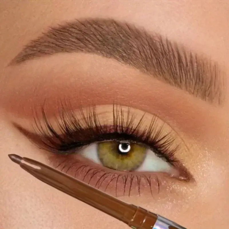 Eyeliner Gel Pencil Black Brown Ultra-fine Matte Natural Smooth Quick Dry Non-Smudge Waterproof Easy Wear Eyeliner Pen Makeup — image 2