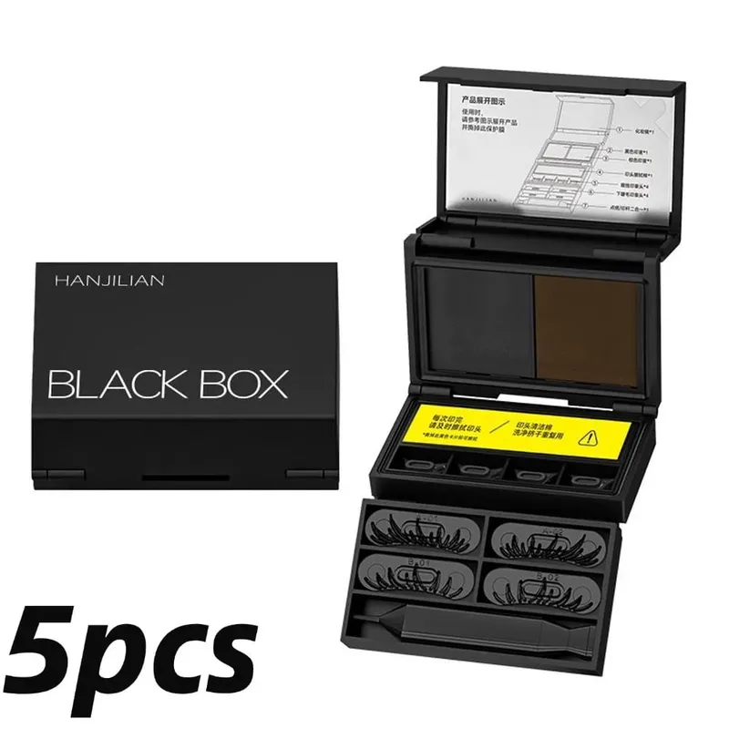 3-in-1 Lower Eyelash Stamp Eyeliner & Mole 3s Fast Application Natural Long-lasting Non-Slipping Portable Eye Makeup Set