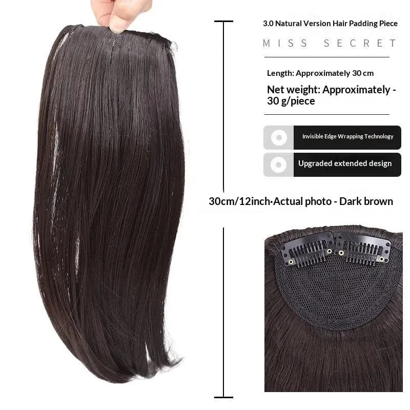 Synthetischer High-Crown-Haaraufsatz für Damen mit unsichtbarem Clip-In-Design. Natürlich aussehendes Volumen – für schütteres Haar — image 12