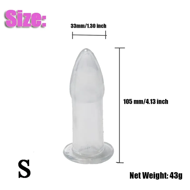 Tapón Anal hueco, consolador Vaginal, espéculo, expansor de Vagina, túnel, dilatador Anal, Enema, Juguetes sexuales para adultos para mujeres, hombres Gay — image 16