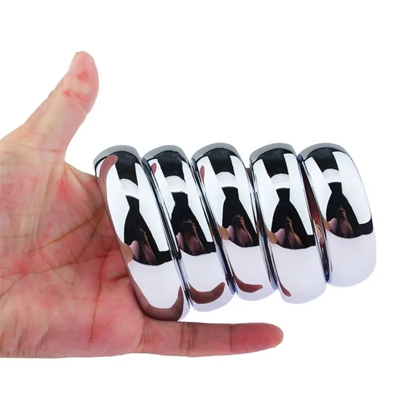 Heavy Ball Stretcher Metal Cock Rings for Men Penis Erection Delay Ejaculation Scrotum Testis Restraint Adult Games Sex Toys — image 3