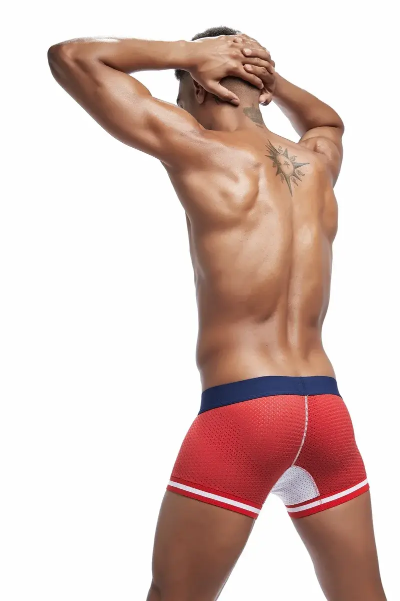 Jockmail Boxer da uomo Intimo a rete Traspirante Comodo Morbido e confortevole Pantaloncini sportivi Uomo adulto Mutandine Abbigliamento Lingerie
