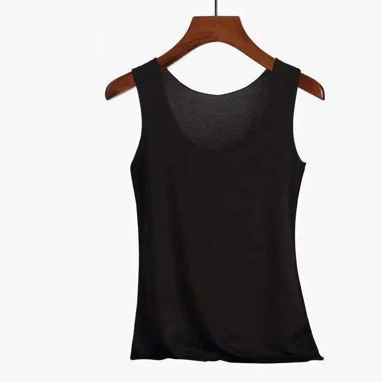 Tank Tops Summer Seamless Ice Silk Vest Women Wear Undershirt Underwear Female Students Korean-Style Slim Strap — image 6