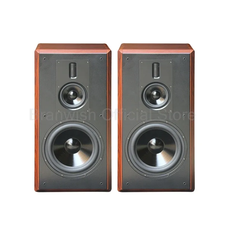 10 Inch Bookshelf Speaker 200W Three-Way Sound Equipment 4Ohm Passive Fever Sound Box For Home Theater Sound System Music Studio