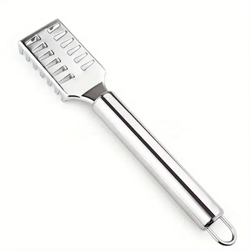 Fish Scaler Stainless Steel Premium Fish Scale Remover Integrated Casting Duty Sawtooth Fish Descaler Tool Fishes Scaler Tool
