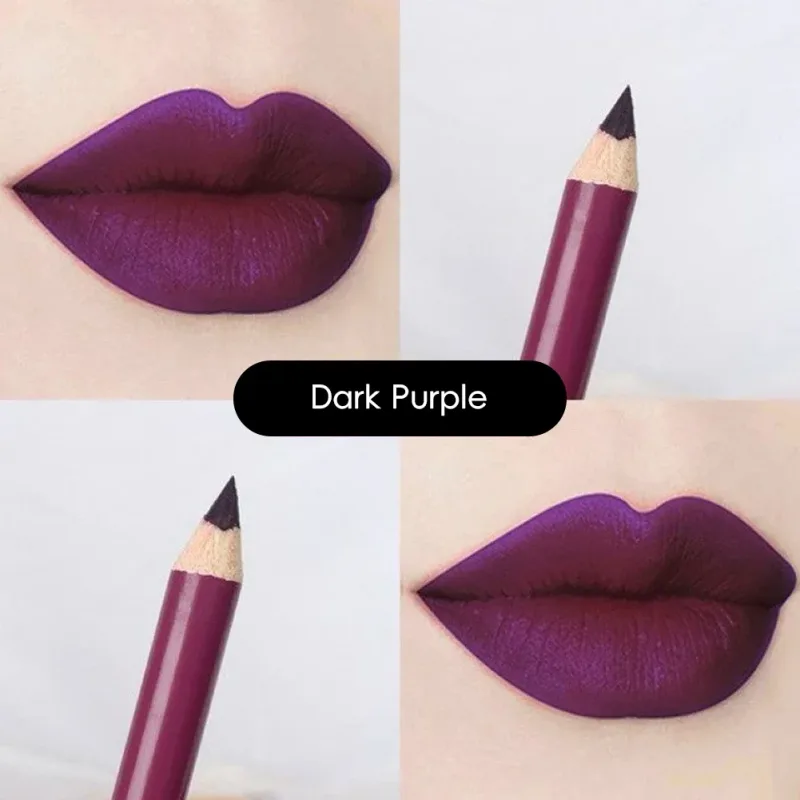 Non Stick Cup Waterproof Matte Lip Liner Pen Nude Red Long Lasting for Women Party Makeup Lip Cosmetics — image 23
