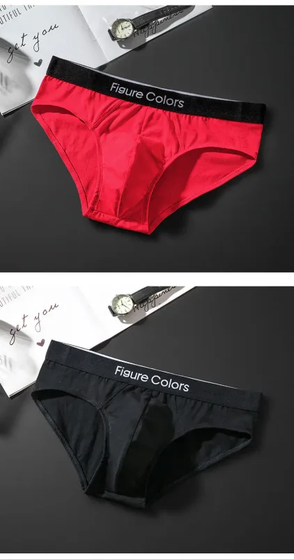 4pcs Men's Briefs Underwear Sexy Antibacterial Men's Panties Underpants Male U Convex boxer briefs for Man Absorbent Elastic — image 17
