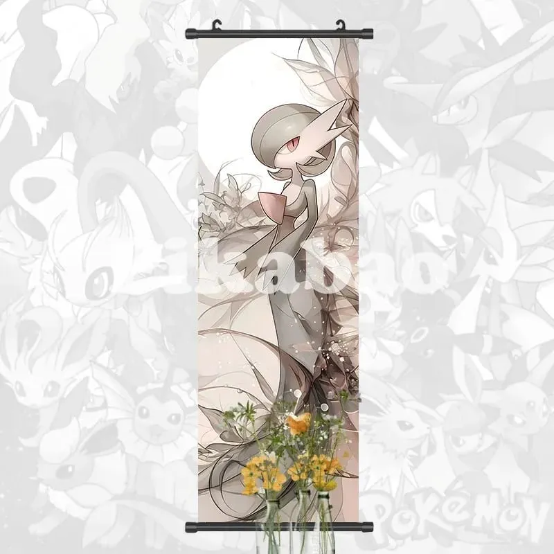 Printed Poster Anime Wall Artwork Greninja Pictures Gardevoir Painting Canvas Pikachu Hanging Scrolls Home Room Decor